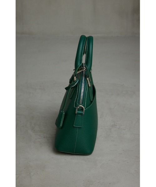 AZUL by moussy（アズールバイマウジー）の「DOUBLE ZIPPER HAND BAG/ダブルジッパーハンドバッグ（ハンドバッグ・レディース・シルバー/ライトグリーン/ベージュ/グレー/ブラック/ブルー/グリーン/アイボリー・FREE）」の12枚目の写真