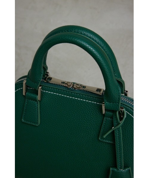 AZUL by moussy（アズールバイマウジー）の「DOUBLE ZIPPER HAND BAG/ダブルジッパーハンドバッグ（ハンドバッグ・レディース・シルバー/ライトグリーン/ベージュ/グレー/ブラック/ブルー/グリーン/アイボリー・FREE）」の15枚目の写真