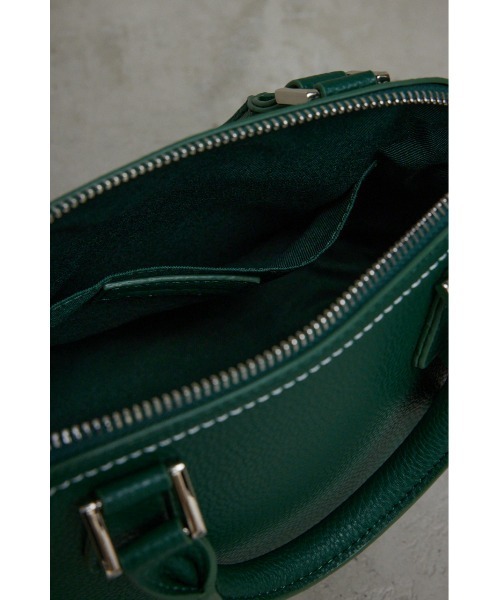 AZUL by moussy（アズールバイマウジー）の「DOUBLE ZIPPER HAND BAG/ダブルジッパーハンドバッグ（ハンドバッグ・レディース・シルバー/ライトグリーン/ベージュ/グレー/ブラック/ブルー/グリーン/アイボリー・FREE）」の17枚目の写真