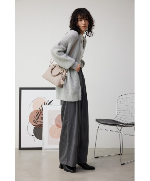 AZUL by moussy（アズールバイマウジー）の「DOUBLE ZIPPER HAND BAG/ダブルジッパーハンドバッグ（ハンドバッグ・レディース・シルバー/ライトグリーン/ベージュ/グレー/ブラック/ブルー/グリーン/アイボリー・FREE）」の20枚目の写真