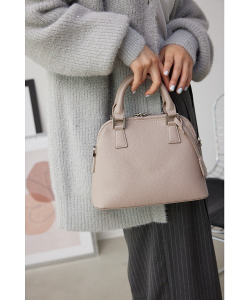 AZUL by moussy（アズールバイマウジー）の「DOUBLE ZIPPER HAND BAG/ダブルジッパーハンドバッグ（ハンドバッグ・レディース・シルバー/ライトグリーン/ベージュ/グレー/ブラック/ブルー/グリーン/アイボリー・FREE）」の21枚目の写真