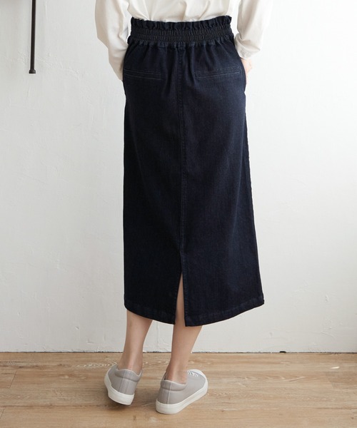 ikka(イッカ)の「ストレッチAラインベイカースカート(スカート・レディース・ネイビー/ライトベージュ/オリーブ・M/L)」の9枚目の写真
