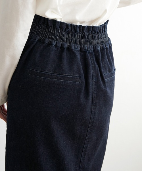 ikka(イッカ)の「ストレッチAラインベイカースカート(スカート・レディース・ネイビー/ライトベージュ/オリーブ・M/L)」の18枚目の写真