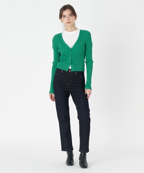 Levi's（リーバイス）の「DENIZEN from Levi's SCULPT HR STRAIGHT REBOOT（デニムパンツ・レディース・インディゴブルー/ダークインディゴブルー・4/6/2/0）」の11枚目の写真