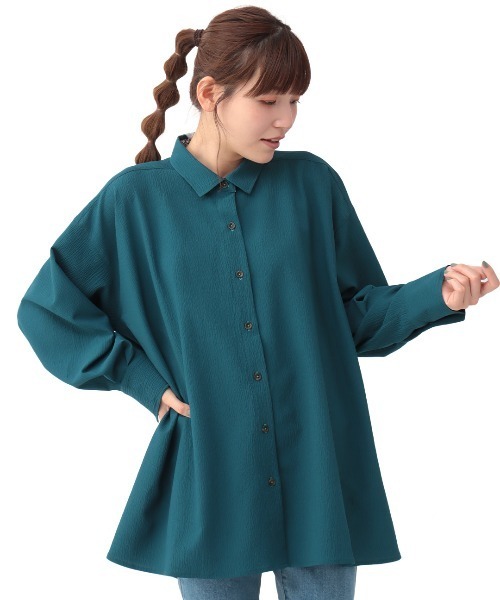 チチカカ(チチカカ)の「フィッシュテールチュニックブラウス(シャツ/ブラウス・レディース・ライトベージュ/ブラック/ターコイズブルー・FREE)」の11枚目の写真