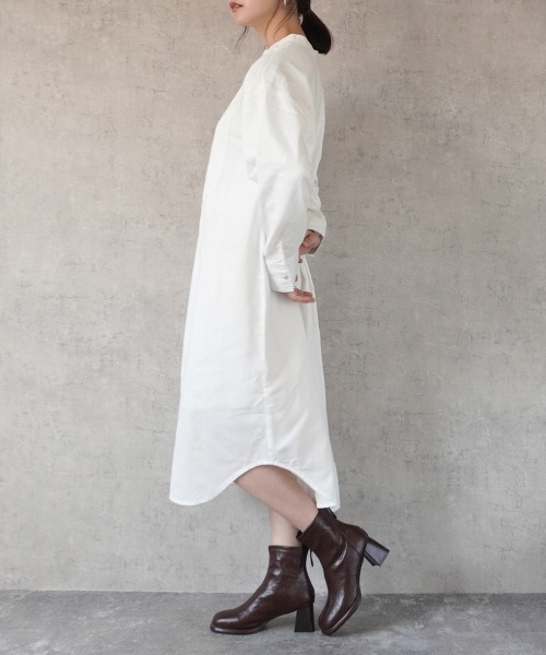 Emma（SELECT LEVERY）（エマ セレクトリベリー）の「デニムブザムシャツワンピース（シャツワンピース・レディース・ライトブルー/ブルー/ワンウォッシュ/ホワイト・MEDIUM/LARGE）」の8枚目の写真