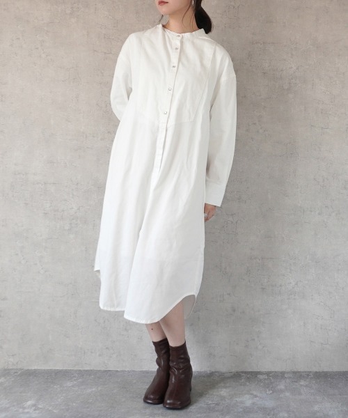 Emma（SELECT LEVERY）（エマ セレクトリベリー）の「デニムブザムシャツワンピース（シャツワンピース・レディース・ライトブルー/ブルー/ワンウォッシュ/ホワイト・MEDIUM/LARGE）」の9枚目の写真