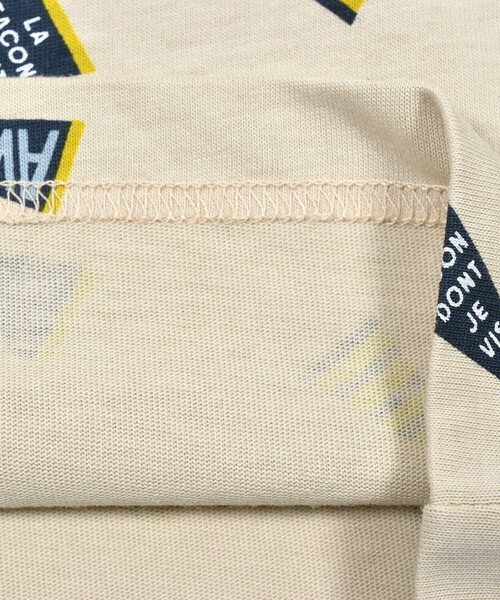 【セール】フラッグプリント長袖ポロシャツ(90~140cm)（ポロシャツ）｜BeBe（ベベ）