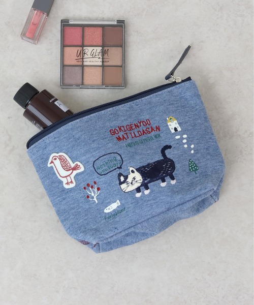 セール】コスメポーチ ねこ（ポーチ）｜emesuelee（エメスーリー）の  