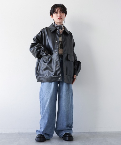 RAGEBLUE(レイジブルー)の「ニュアンス柄/シアーTシャツ(Tシャツ/カットソー・レディース・ライトブルー/ブラック・FREE)」の3枚目の写真