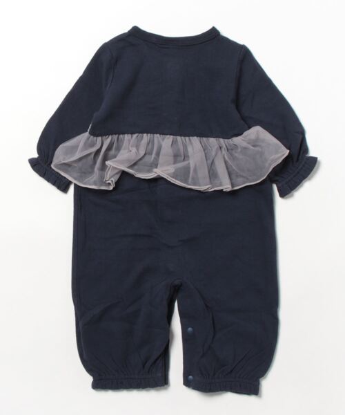 petit main（プティマイン）の「【弱酸性】チュールペプラム２ＷＡＹオール（ロンパース・キッズ・アイボリー/ライトピンク/ネイビー・50-70cm）」の4枚目の写真