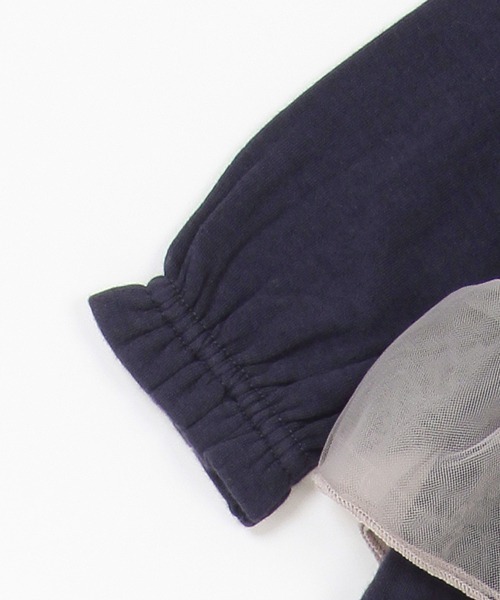 petit main（プティマイン）の「【弱酸性】チュールペプラム２ＷＡＹオール（ロンパース・キッズ・アイボリー/ライトピンク/ネイビー・50-70cm）」の9枚目の写真