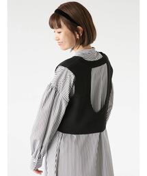 Lugnoncure | バックシャンビスチェニット(ベスト)