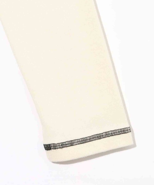 X-girl（エックスガール）の「BUTTERFLY RAGLAN L/S BABY TEE（Tシャツ/カットソー・レディース・オフホワイト/ブラック/ブラウン・M/S）」の8枚目の写真