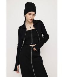 DAMAGING RIB ZIPPED C/D ダメージング リブ ジップド カーディガン