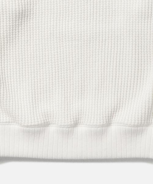 BEAMS BOY（ビームスボーイ）の「Jackman / ワッフル ミドルネック トップス 15（スウェット・レディース・ホワイト/ブラック・ONE SIZE）」の9枚目の写真