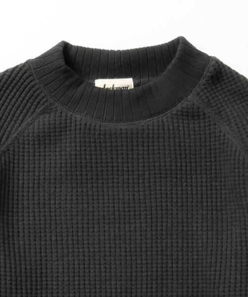 BEAMS BOY（ビームスボーイ）の「Jackman / ワッフル ミドルネック トップス 15（スウェット・レディース・ホワイト/ブラック・ONE SIZE）」の11枚目の写真