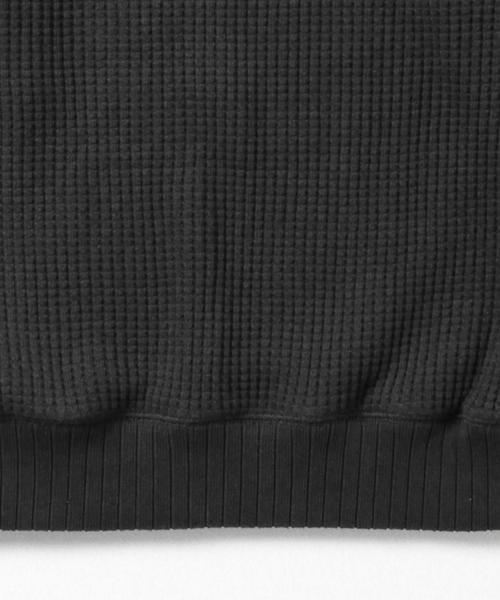 BEAMS BOY（ビームスボーイ）の「Jackman / ワッフル ミドルネック トップス 15（スウェット・レディース・ホワイト/ブラック・ONE SIZE）」の4枚目の写真