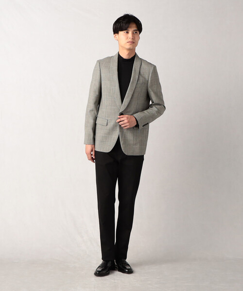 COMME CA MEN（コムサメン）の「【ウォッシャブルウール】 モックネック長袖Tシャツ（Tシャツ/カットソー・メンズ・グレー/ブラック/ブルー/ダークブラウン・M/L）」の8枚目の写真