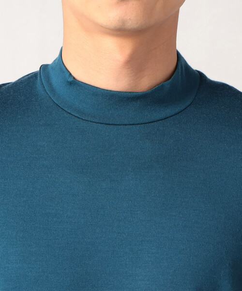 COMME CA MEN（コムサメン）の「【ウォッシャブルウール】 モックネック長袖Tシャツ（Tシャツ/カットソー・メンズ・グレー/ブラック/ブルー/ダークブラウン・M/L）」の17枚目の写真
