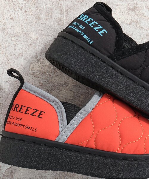 BREEZE（ブリーズ）の「キルトシューズ（スニーカー・キッズ・ブラック/カーキ/オフホワイト/オレンジ・16/19/14/15 /18/17）」の6枚目の写真