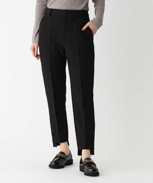 OPAQUE.CLIP(オペークドットクリップ)の「◆【大草直子さんコラボ】2way裾ボタンテーパードパンツ(その他パンツ・レディース・ダークブラウン/ブラック/ピンク系・40/38/36)」の8枚目の写真