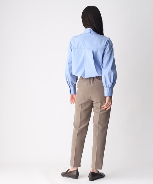 OPAQUE.CLIP(オペークドットクリップ)の「◆【大草直子さんコラボ】2way裾ボタンテーパードパンツ(その他パンツ・レディース・ダークブラウン/ブラック/ピンク系・40/38/36)」の11枚目の写真