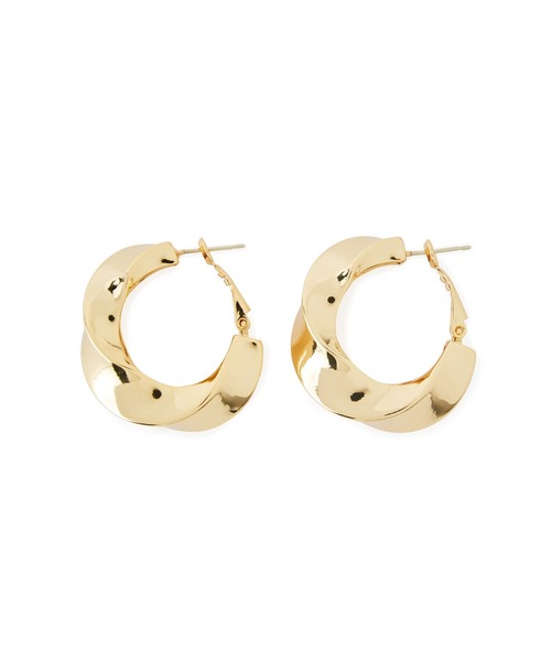 bonjour records（ボンジュールレコーズ）の「【Bonjour records/ボンジュールレコード】 Original Twisted Pierce ツイステッドピアス（ネックレス・レディース・ゴールド/シルバー・FREE）」の2枚目の写真