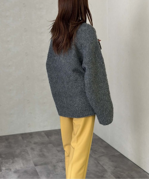 Per sist ence（パーシエンス）の「ウール混シャギープルオーバー（ニット/セーター・レディース・パープル/ライトグレー/チャコールグレー/ブルー・FREE）」の6枚目の写真