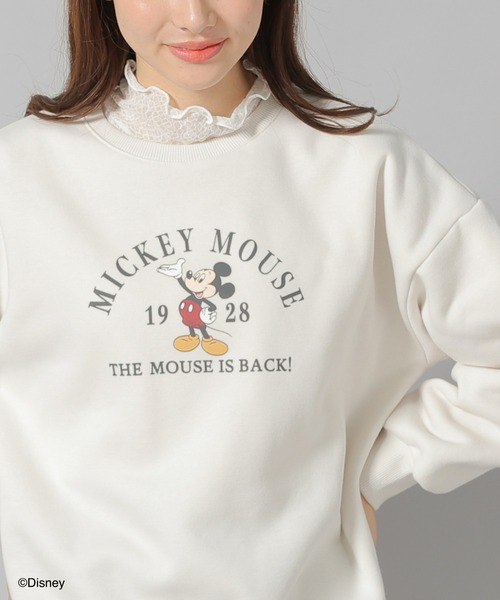 Honeys(ハニーズ)の「ディズニー/Disney/ゆるスウェットトップス(スウェット・レディース・スミクロ/ブルー系その他/アイボリー・M/LL/L/S)」の2枚目の写真