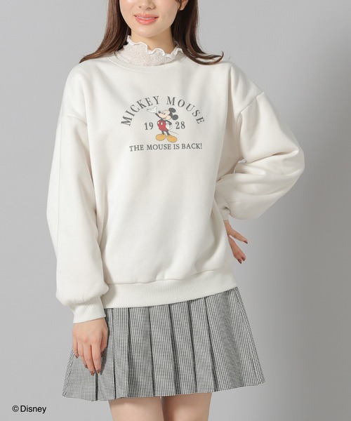 Honeys(ハニーズ)の「ディズニー/Disney/ゆるスウェットトップス(スウェット・レディース・スミクロ/ブルー系その他/アイボリー・M/LL/L/S)」の4枚目の写真