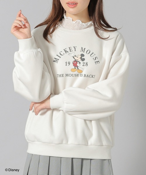 Honeys(ハニーズ)の「ディズニー/Disney/ゆるスウェットトップス(スウェット・レディース・スミクロ/ブルー系その他/アイボリー・M/LL/L/S)」の5枚目の写真