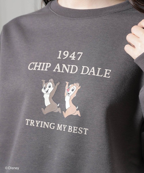 Honeys(ハニーズ)の「ディズニー/Disney/ゆるスウェットトップス(スウェット・レディース・スミクロ/ブルー系その他/アイボリー・M/LL/L/S)」の18枚目の写真