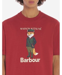 Maison Kitsuné x Barbourの半袖コットンTシャツ。 楽天市場】MAISON KITSUNE×Barbour メゾンキツネ バブアー Tシャツ