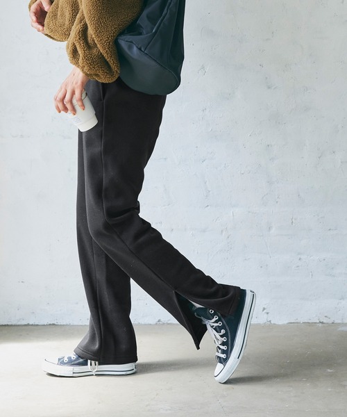 coca(coca)(コカ)の「ふわりースリットパンツ(スウェットパンツ・レディース・ブラック/チャコール・M/L)」の10枚目の写真