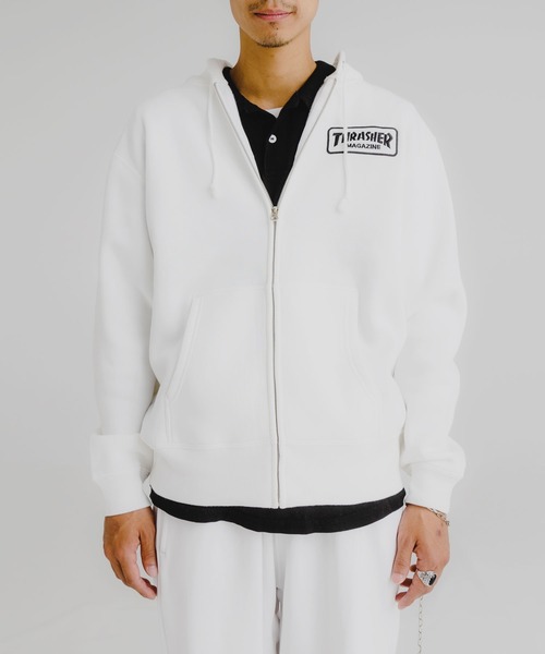 極美品 16SS⭐️TATRAS ジップアップパーカー 切り替え ロゴワッペン セール】CLASSIC WAPPEN ZIP HOODIE SWEAT PARKA/スラッシャー