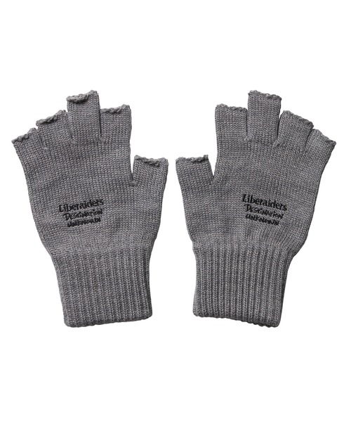 Liberaiders(リベレイダース)の「Liberaiders/リベレイダース LR OPEN-FINGERED GLOVE 手袋(手袋・メンズ・グレー/ブラック・ONE SIZE)」の2枚目の写真