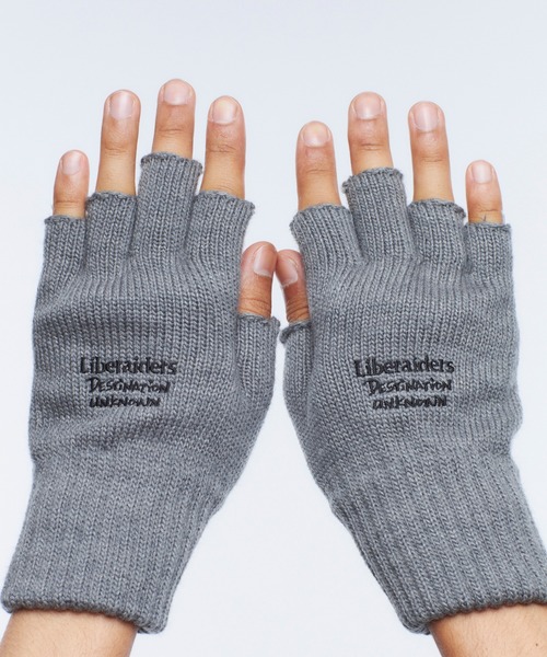 Liberaiders(リベレイダース)の「Liberaiders/リベレイダース LR OPEN-FINGERED GLOVE 手袋(手袋・メンズ・グレー/ブラック・ONE SIZE)」の13枚目の写真