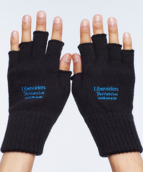 Liberaiders(リベレイダース)の「Liberaiders/リベレイダース LR OPEN-FINGERED GLOVE 手袋(手袋・メンズ・グレー/ブラック・ONE SIZE)」の9枚目の写真