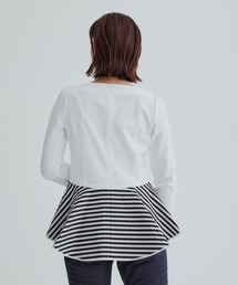 ボーダーズアットバルコニー　BORDERS at BALCONY ペプラムTEE BORDERS at BALCONY(ボーダーズアットバルコニー) PEPLUM TEE