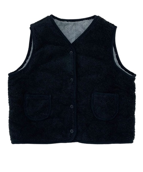 キッズ シャギーフリーズのパイピングボアベスト（ベスト）｜DAY