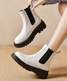 Lilamusant（リラミュゾン）の「【Un】【it】【Lilamusant(リラミュゾン)】厚底サイドゴアブーツ　プラットフォーム　チェルシーブーツ　トラックソール（ブーツ）」