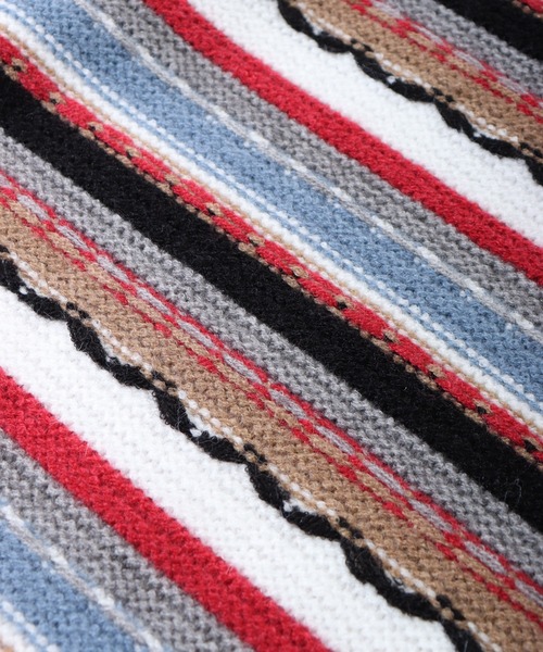 【セール】編み地切替 ルーズサイズ 3Dボーダーニット（ニット/セーター）｜FUNALIVE（ファンアライブ）