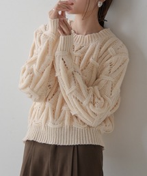 モヘアライクアニーヴェンニット