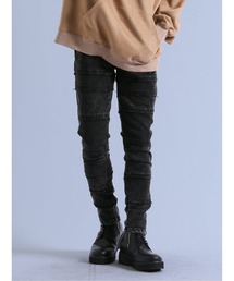 semantic design | ＊セマンティックデザイン ストレッチ 切替配色 スキニーパンツ(チノパンツ)