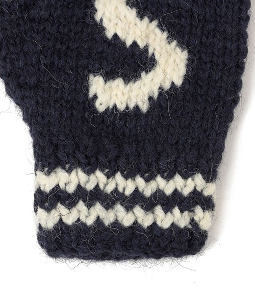 Black Sheep(ブラックシープ)の「BLACK SHEEP: フィンガーレス グローブ 23AW(手袋・レディース・ネイビー/ナチュラル・ONE SIZE)」の6枚目の写真