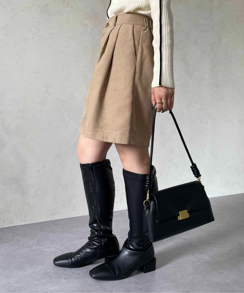Thevon(ゼボン)の「起毛タックハーフパンツ(その他パンツ・レディース・チャコールグレー/ベージュ/ブラック・FREE)」の19枚目の写真