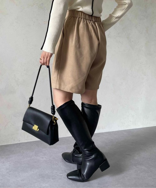 Thevon(ゼボン)の「起毛タックハーフパンツ(その他パンツ・レディース・チャコールグレー/ベージュ/ブラック・FREE)」の20枚目の写真