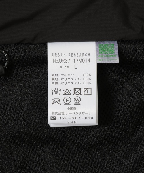【あてんど】『UR TECH』中綿コーチジャケット URBAN RESEARCH（アーバンリサーチ）の「『UR TECH』中綿コーチ