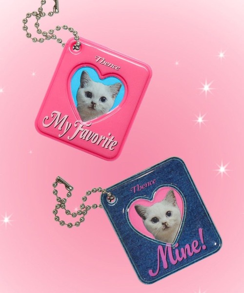 THENCE（デンス）の「THENCE／スクエアフォトフレームキーホルダー/デンス/韓国雑貨/2100591（ステーショナリー・レディース・インディゴブルー/ピンク・0）」の8枚目の写真